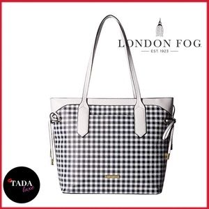 NEW. London Fog Plaid Tote